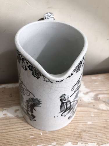 19th Cent Farmer's Motto Jug
