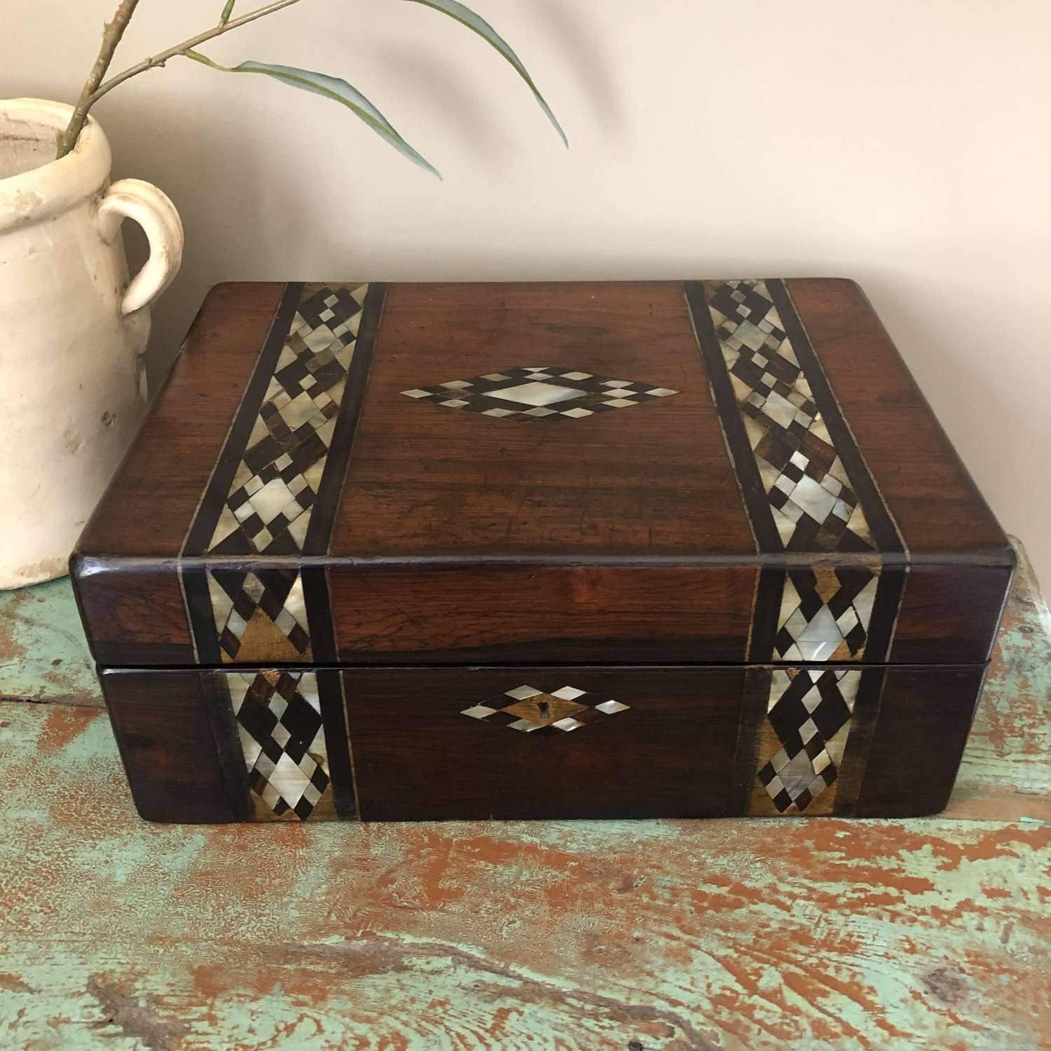 Victorian Inlaid Mahogany Box