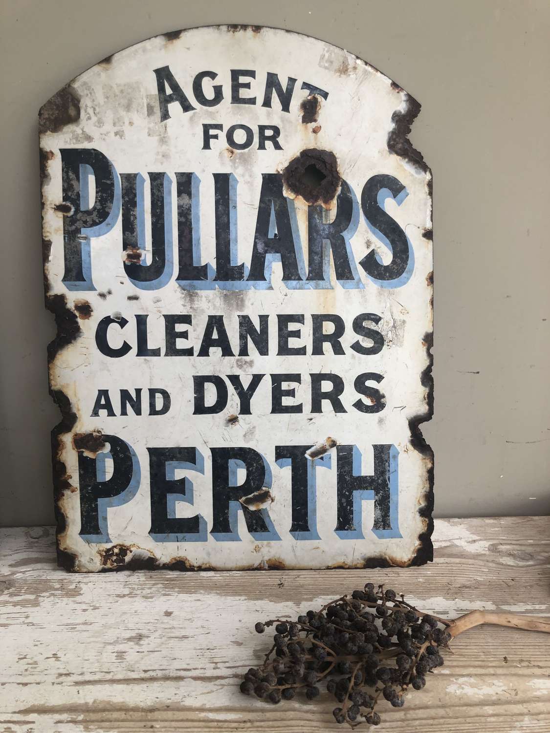 Pullars of Perth enamel Sign