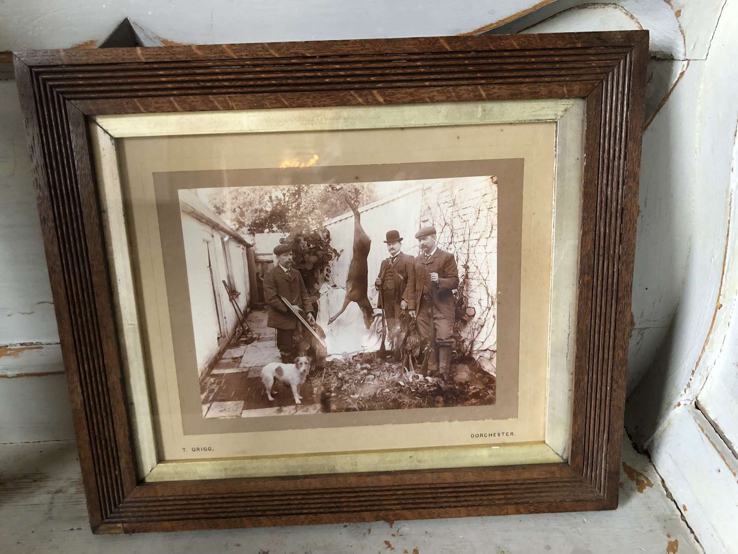 Victorian Hunting photo framed