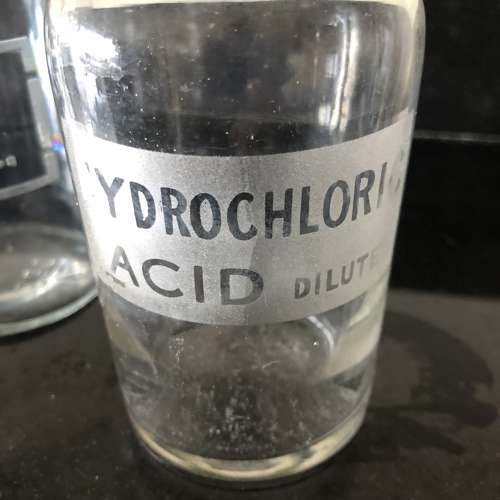 3 x 1920s Chemist, Laboratory Bottles