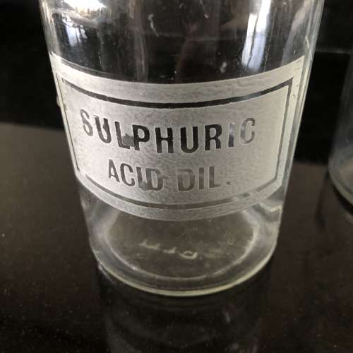 3 x 1920s Chemist, Laboratory Bottles