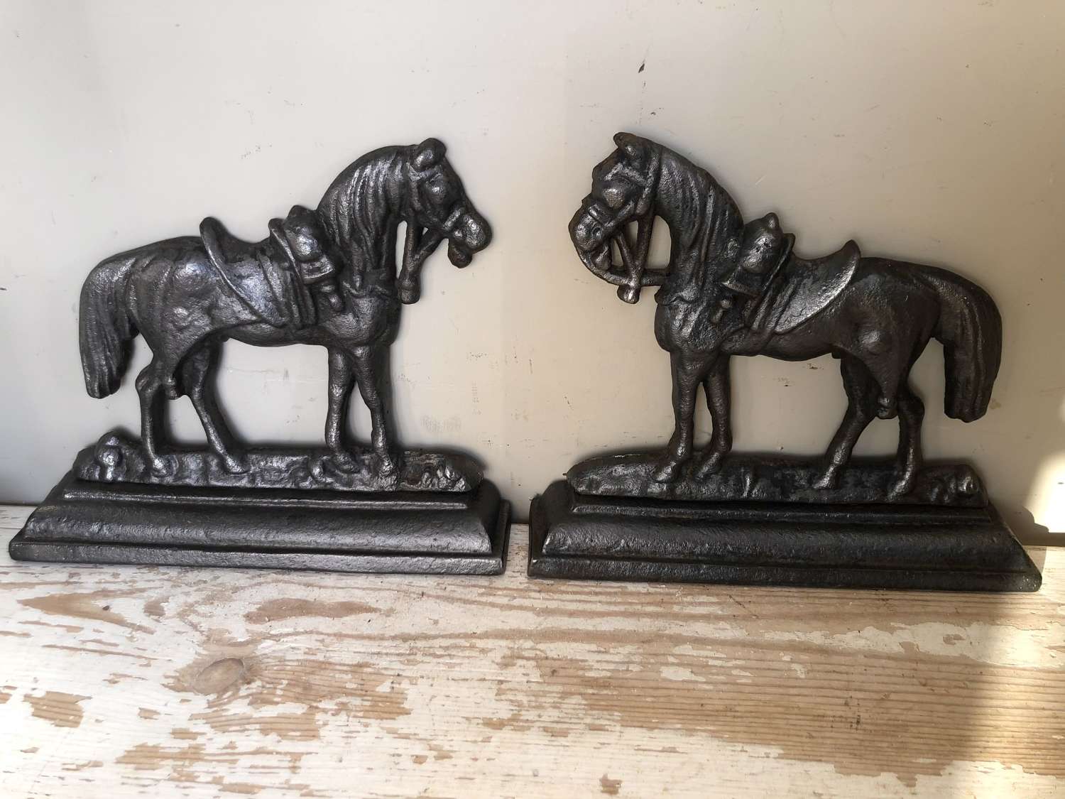 Pair of Victorian Chimney Piece Horses