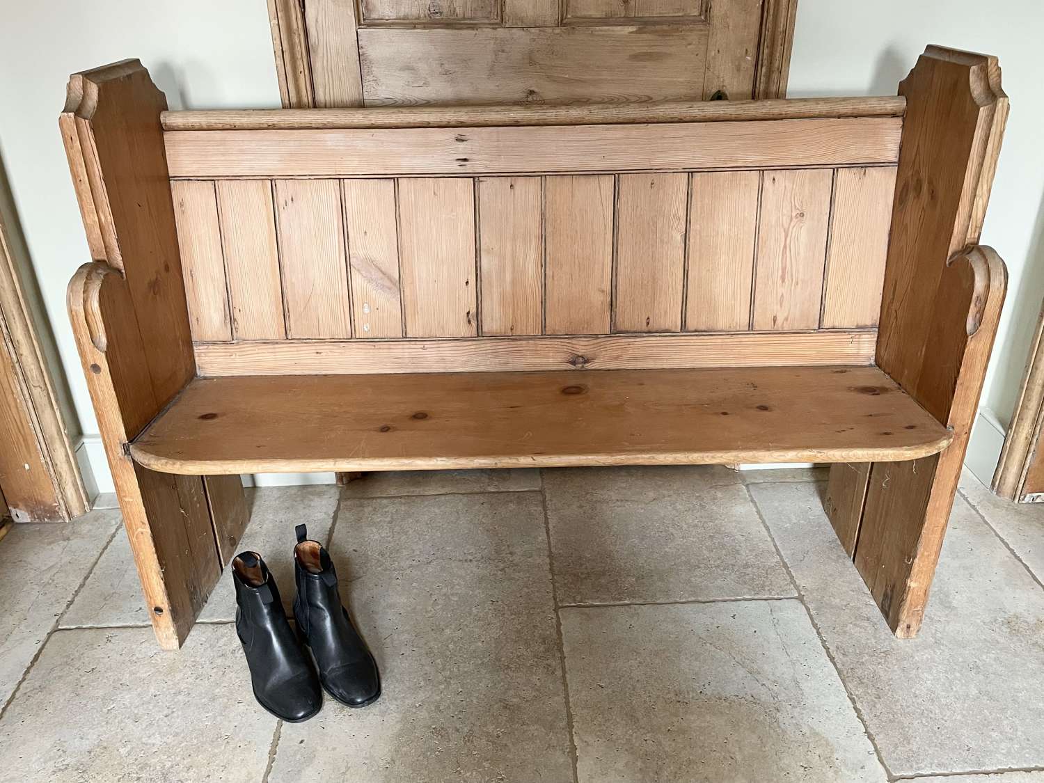 Small Victorian Pine Pew