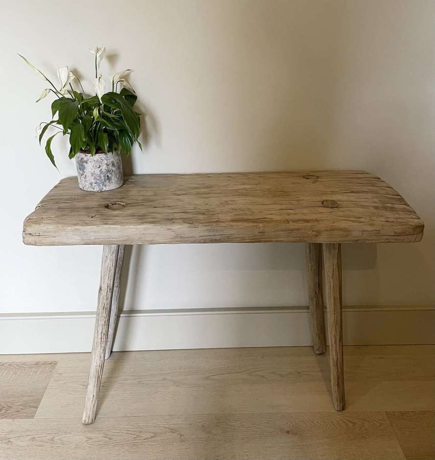 Small Bleached Chopping Table