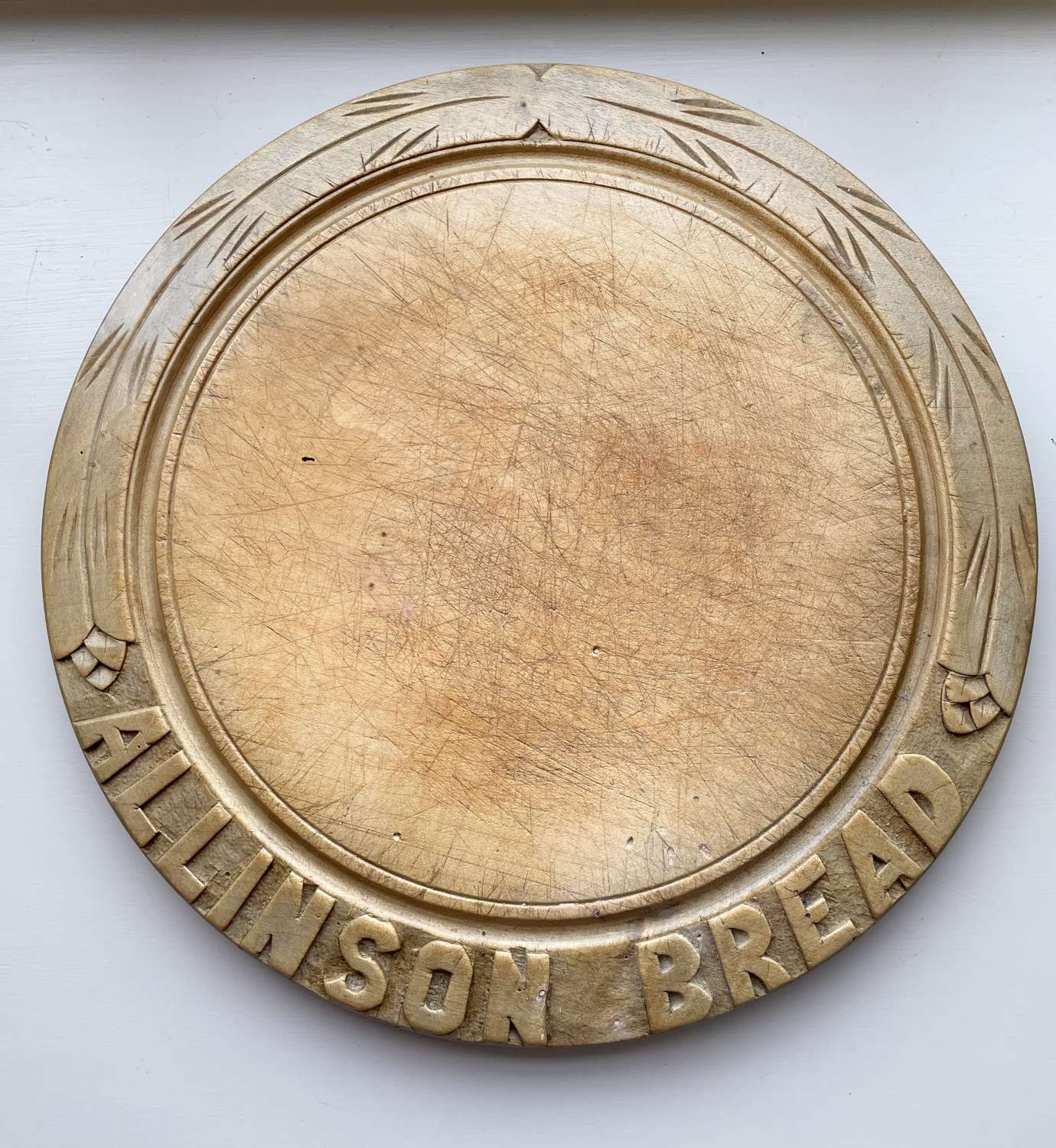 AlLLINSON BREAD advertising Bread Board