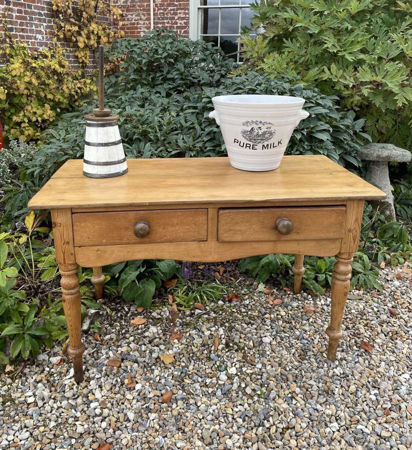 Antique Pine Dairy Table