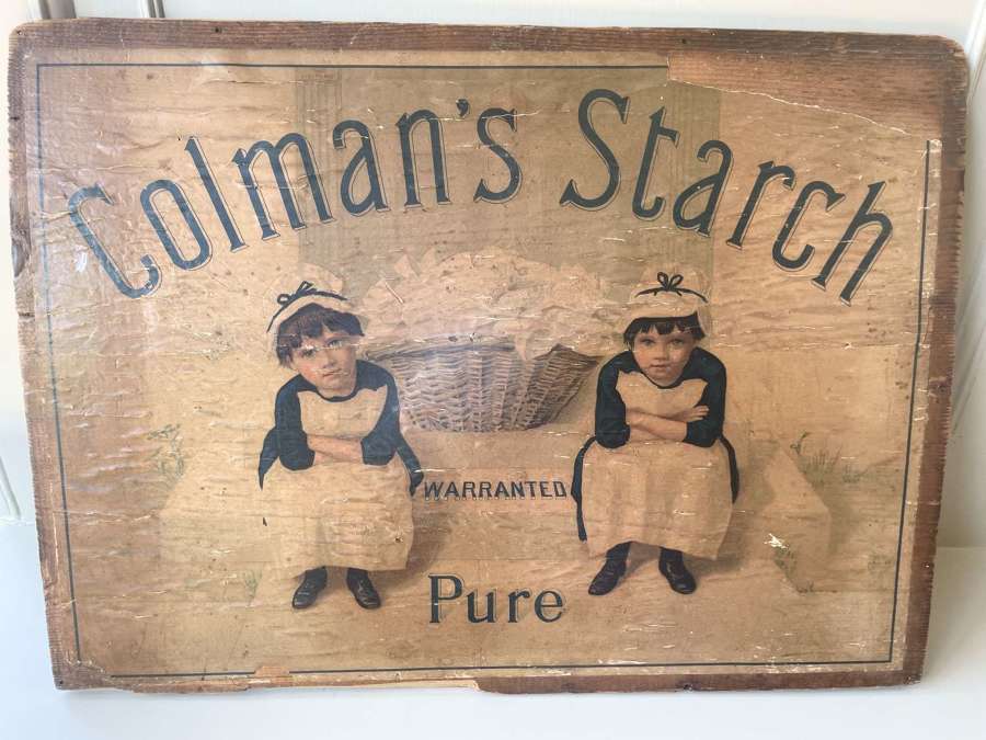 Rare Victorian Colman's Starch Advert