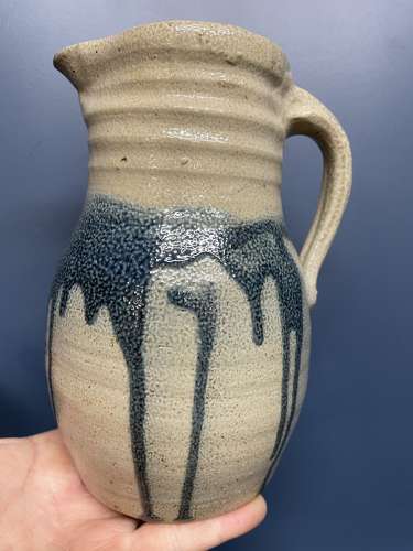 Studio Pottery Drip Glazed Jug