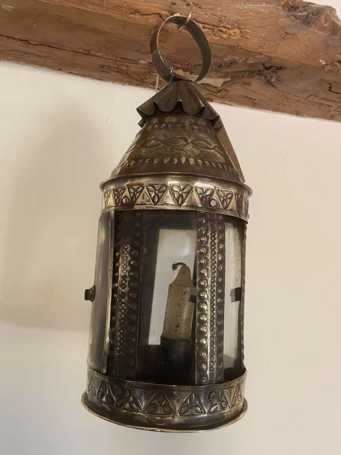 Rare Georgian Brass Lantern