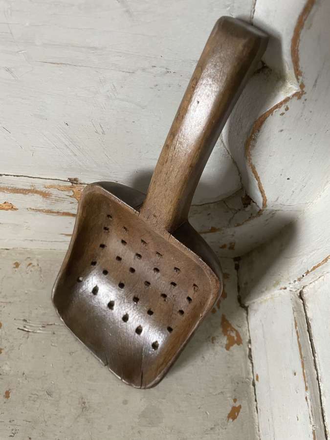 Fine, antique Cheese maker's Curd Spoon