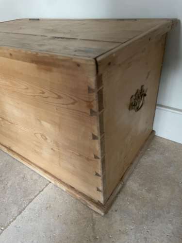 Antique Pine Box Trunk