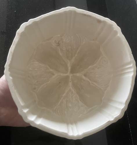 Victorian Creamware RABBITS FEEDING Jelly Mould