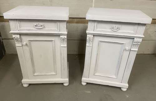Matching pair of Antique Bedside Cupboards