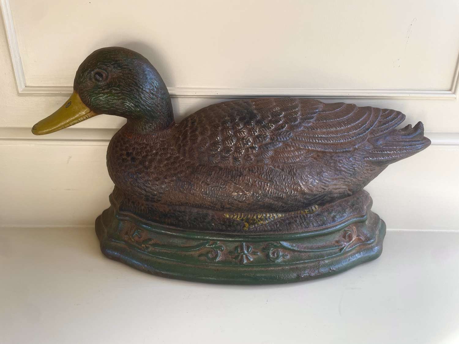 Large Vintage Duck Doorstop