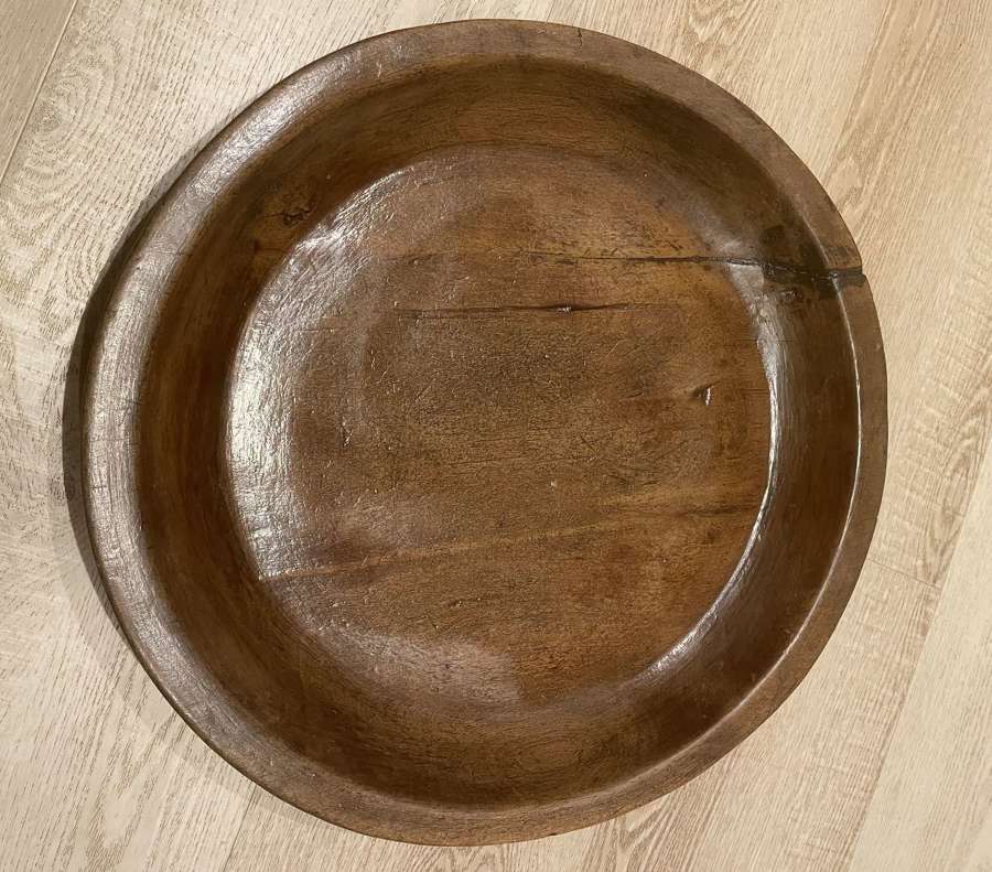 Large 19th Cent Treen, Country Platter