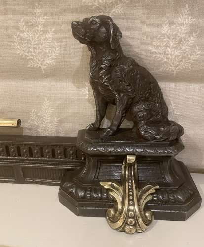 19th Cent Sporting Dog Fender