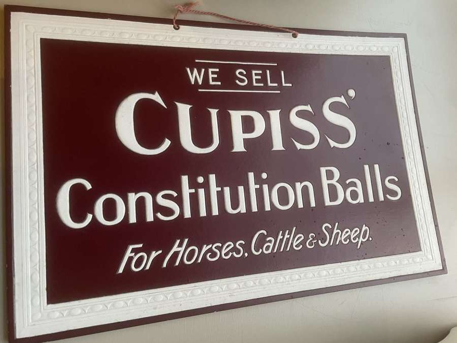 Cupiss Constitution Balls Showcard Advert
