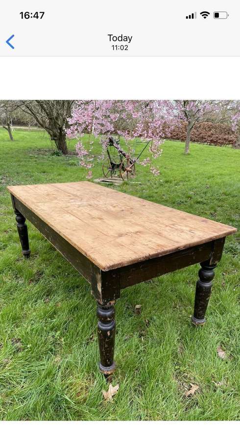 Large Victorian Kitchen Table