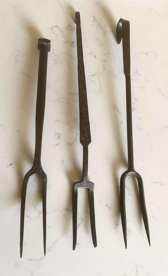 Small Antique Flesh Forks
