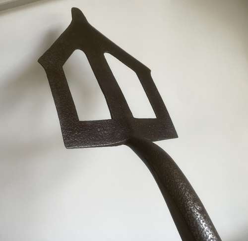 Rare Pointed Clay Spade