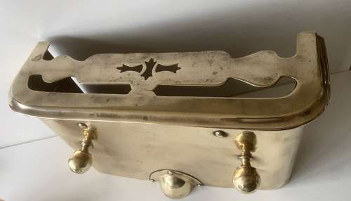 Victorian Brass Trivet Fender