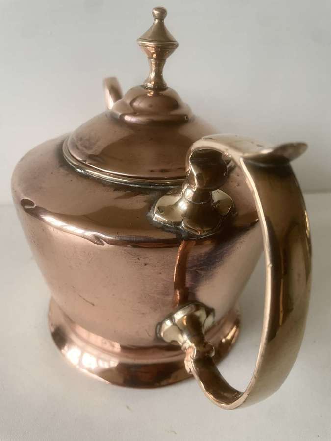 Fine, 19th Cent Copper Tea Pot