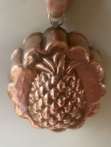 Antique Copper Pineapple Desert Mould