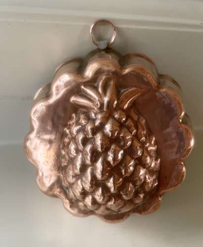 Antique Copper Pineapple Desert Mould