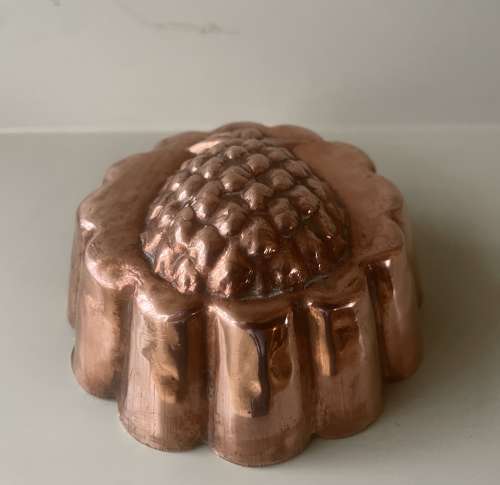 Antique Copper Pineapple Desert Mould