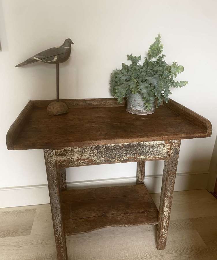Superb, 19th Cent Country Chopping Table