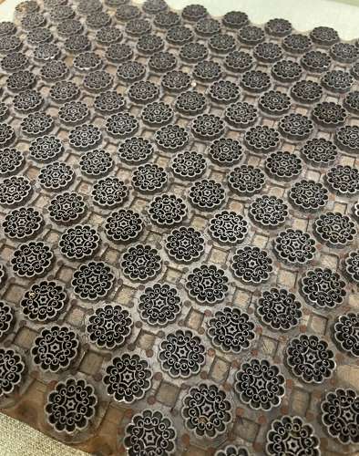 Huge, English, Fabric Print Block