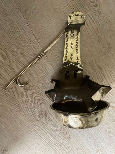 19th Cent Normandy Kitchen Crusie Lamp
