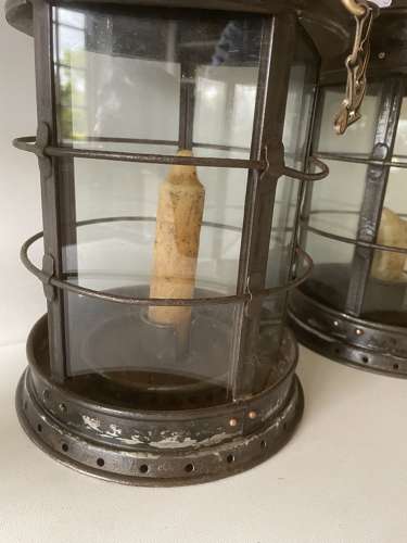 Large Antique Stable Lanterns