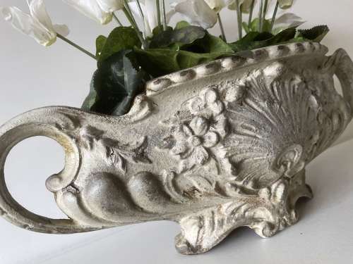 Antique Cast Iron Jardiniere