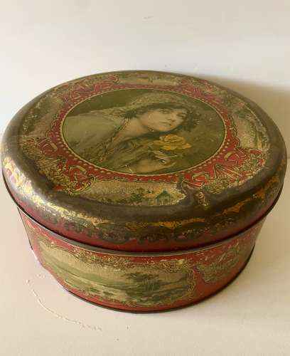 Large 1920s Biscuit Tin