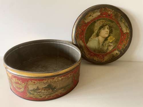 Large 1920s Biscuit Tin