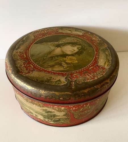 Large 1920s Biscuit Tin
