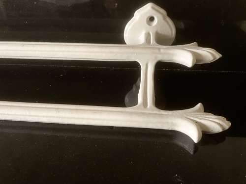 Edwardian enamel Towel Rail