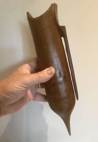 Very Fine Treen Strickle Grease Horn