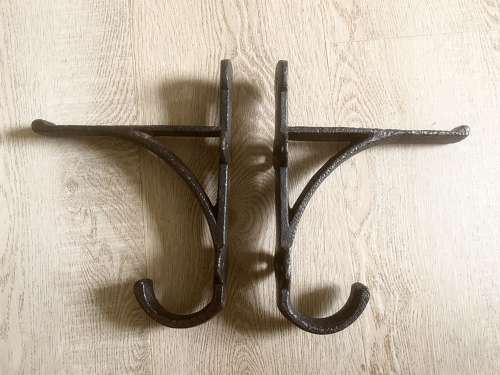 Pair of 19th Cent Stable Hooks (Brackets)