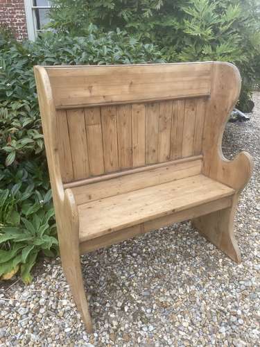 Small Antique Pine Settle