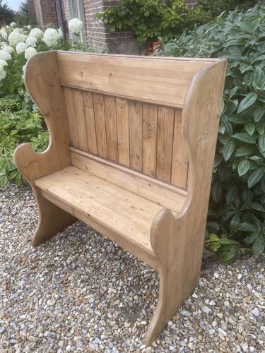 Small Antique Pine Settle