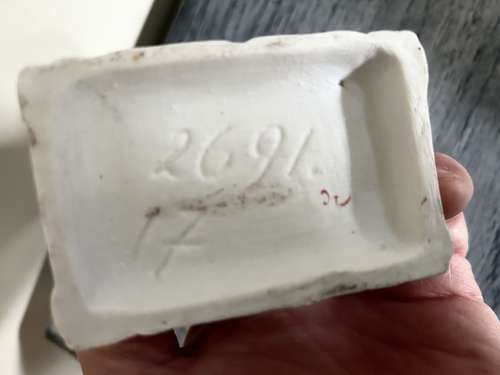 19th Cent Staffordshire Match Holder