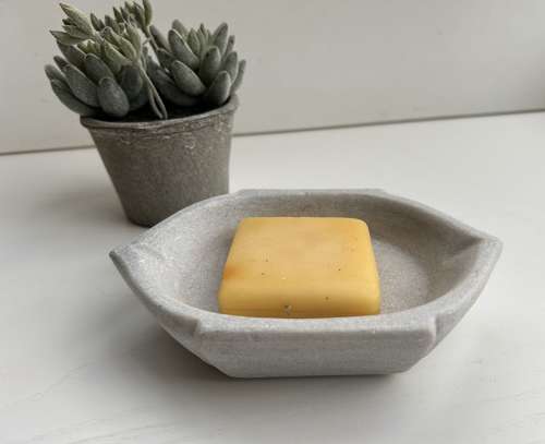 Diamond Shaped Marble Soap Dish