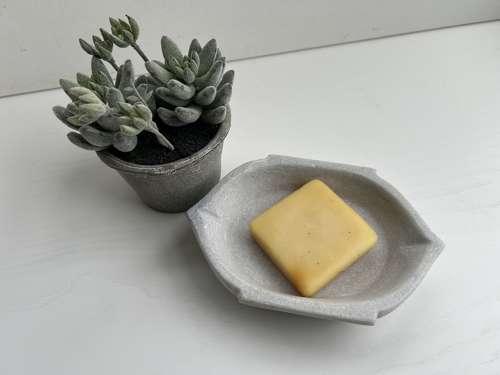 Diamond Shaped Marble Soap Dish