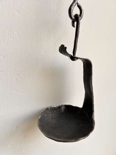 Early Crusie Lamps on adjustable Tramels