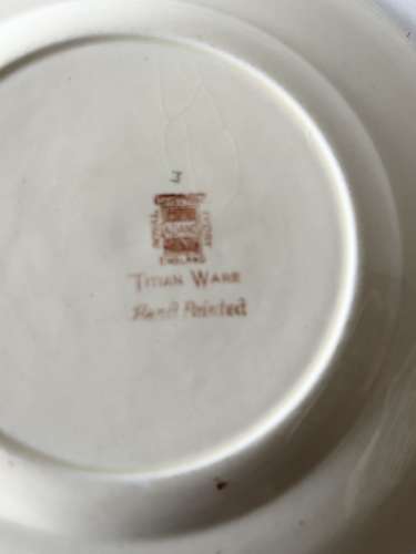 Rare Design Small Titian Plate (3)