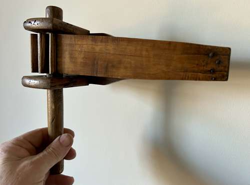 Unusual flat-backed Bird Scarer Rattle