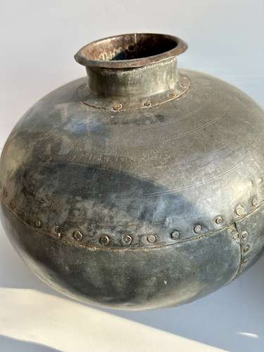Old Tin Water Carrier Pots